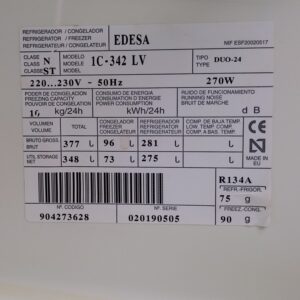 Nevera EDESA Practic Glass de segona mà a cabauoportunitats.com