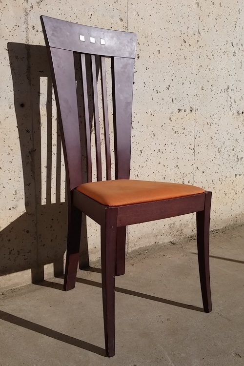 Sillas de comedor de segunda mano, color cerezo, en cabauoportunitats.com