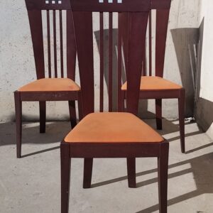 Sillas de comedor de segunda mano, color cerezo, en cabauoportunitats.com