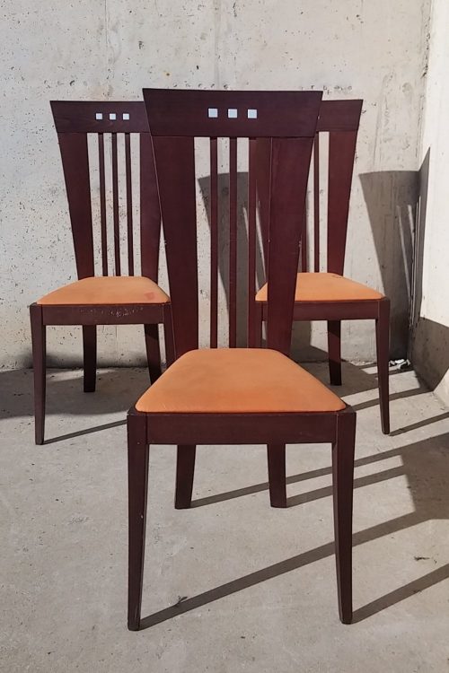 Sillas de comedor de segunda mano, color cerezo, en cabauoportunitats.com