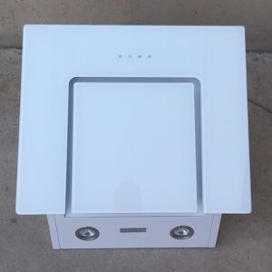 Campana extractora decorativa de color blanco de 60x50x45cm de segunda mano en cabauoportunitats.com