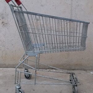Carrito galvanizado de 80x50x100cm para tienda, supermercado... en cabauoportunitats.com