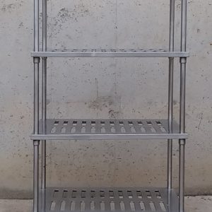 Estantería de acero inoxidable para hostelería de 90x50x186cm en cabauoportunitats.com