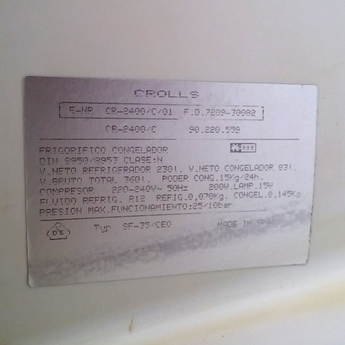 Nevera combi CROLLS de segona mà a cabauoportunitats.com