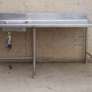 Fregadero de inox de 170cm con patas en cabauoportunitats.com
