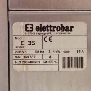 Fregavasos ELETTROBAR E35 de ocasión en cabauoportunitats.com