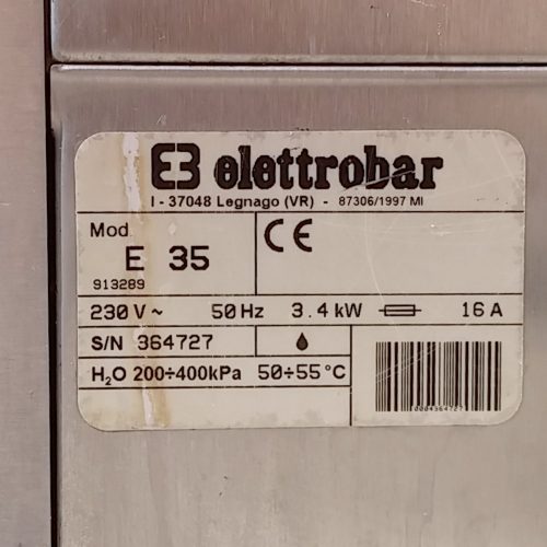 Fregavasos ELETTROBAR E35 de ocasión en cabauoportunitats.com