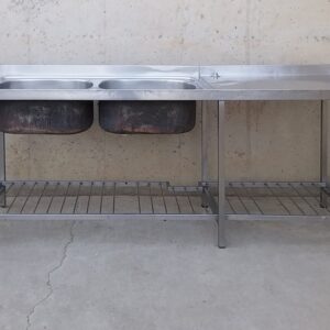 Pica d'acer inoxidable de 230x62x90cm en molt bon estat a cabauoportunitats.com
