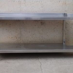 Taula d'acer inoxidable de 170x50x87cm de segona mà a cabauoportunitats.com