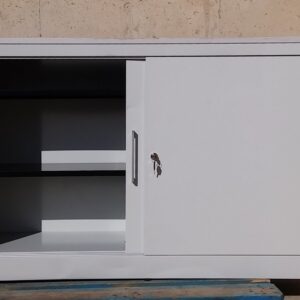 Armari metàl·lic amb porta corredissa de 160x42x103cm a cabauoportunitats.com