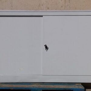 Armari metàl·lic amb porta corredissa de 160x42x103cm a cabauoportunitats.com
