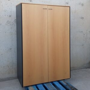 Armario metálico de ocasión con puertas de haya en cabauoportunitats.com
