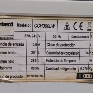 Congelador CORBERÓ 289 litres segona mà a cabauoportuntitats.com
