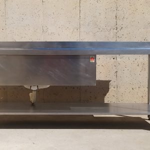 Fregadero de inox de ocasión con dos senos hondos en cabauoportunitats.com