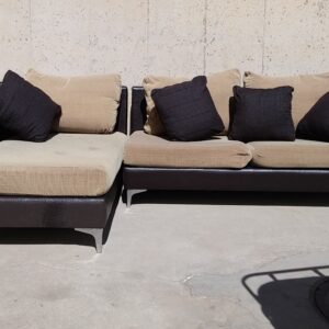 Sofà + chaise longue d'ocasió en bon estat a cabauoportunitats.com