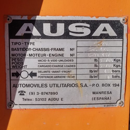 Carretilla elevadora AUSA CS20 de ocasión en cabauoportunitats.com