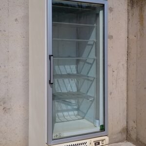 Congelador vertical d'ocasió amb porta de vidre a cabauoportunitats.com