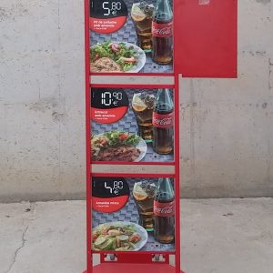 Expositor menú restaurante de ocasión en cabauoportunitats.com