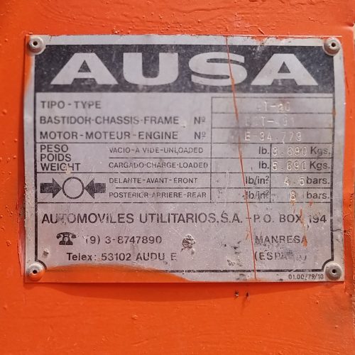 Carretilla elevadora AUSA T20 de ocasión en cabauoportunitats.com
