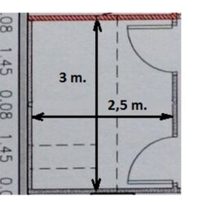 Cámara de refrigeración de 300x250cm de ocasión en cabauoportunitats.com