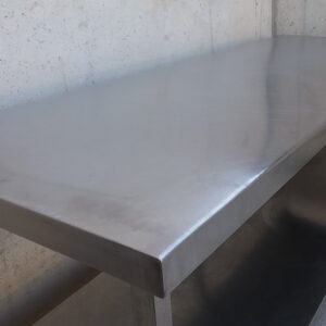 Mostrador acero inoxidable 350x75x87cm de ocasiรณn en cabauoportunitats.com
