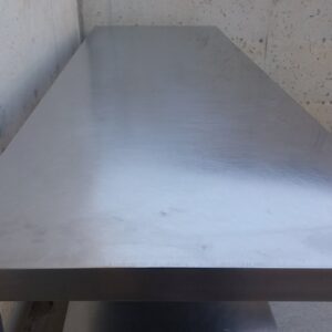 Mostrador acero inoxidable 350x75x87cm de ocasiรณn en cabauoportunitats.com