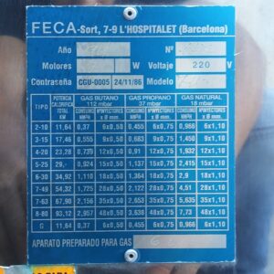 Asador de pollos FECA H19 IN de ocasión en cabauoportunitats.com