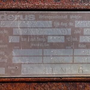 Caldera de leña o carbón BUDERUS de ocasión en cabauoportunitats.com