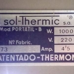 Radiador eléctric SOLTHERMIC PORTATIL-B de ocasión en cabauoportunitats.com