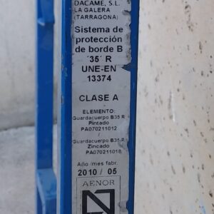 Guardacuerpos B 35 R construcción  nuevos en cabauoportunitats.com