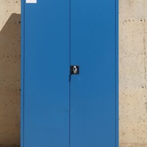Armari metàl·lic blau 195cm amb tara estètica a cabauoportunitats.com