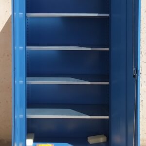 Armari metàl·lic blau 195cm amb tara estètica a cabauoportunitats.com