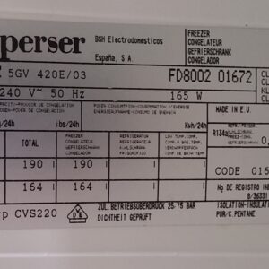 Congelador SUPERSER 135cm d'ocasió a cabaCongelador SUPERSER 135cm d'ocasió a cabauoportunitats.comuoportunitats.com