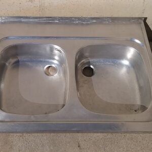 Fregadero 80cm de ocasión con 2 senos en cabauoportunitats.com