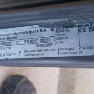 Horno BALAY Professional 506E de ocasión en cabauoportunitats.com