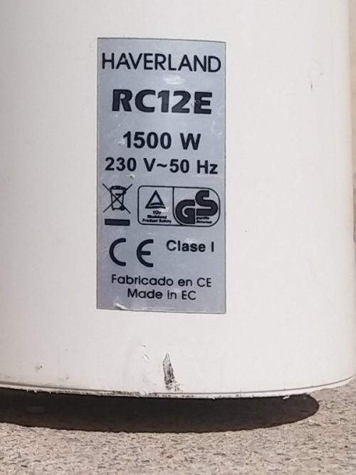 Radiador aceite HARVERLAND RC12E 1500w de ocasión en cabauoportunitats.com