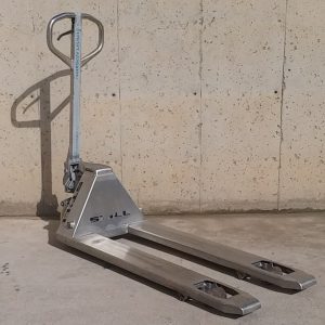 Transpaleta manual de acero inoxidable 1500kg en cabauoportunitats.com