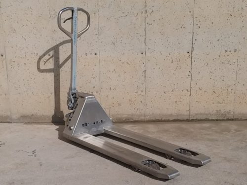 Transpaleta manual de acero inoxidable 1500kg en cabauoportunitats.com