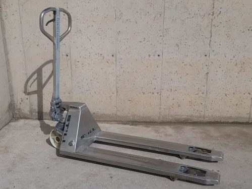 Transpaleta manual de acero inoxidable 1500kg en cabauoportunitats.com