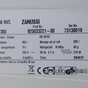 Frigorífico combi ZANUSSI 201cm de ocasión en cabauoportunitats.com