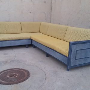 Sofà llit blau en L d'ocasió a cabauoportunitats.com - Balaguer - Lleida