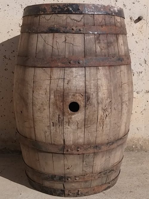 Bóta de vi antiga ø45cm d'ocasió a cabauoportunitats.com Balaguer - Lleida - Catalunya