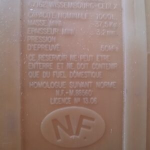 Depósito de gasoil NF 1000 litros de ocasión en cabauoportunitats.com