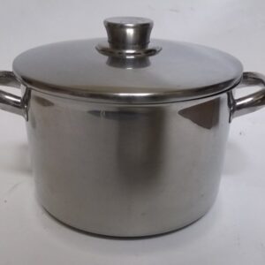Olla de acero inoxidable con tapa LOURENÇO en cabauoportunitats.com