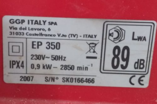 Tallagespa GGP EP350 d'ocasió a cabauoportunitats.com Balaguer - Lleida - Catalunya