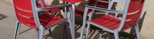 Joc de taula + 4 cadires de terrassa d'ocasió a cabauoportunitats.com Balaguer - Lleida - Catalunya