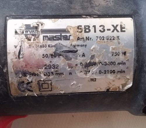 Taladro WURT MASTER SB13-XE de ocasión en cabauoportunitats.com