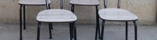 Cadira de fòrmica i tub d'acer d'ocasió a cabauoportunitats.com Balaguer - Lleida - Catalunya