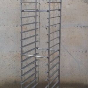 Carro inox bandejas 36x50cm de ocasión en cabauoportunitats.com