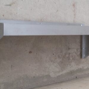 Estantería de acero inoxidable para pared de 110x38cm de ocasión en cabauoportunitats.com